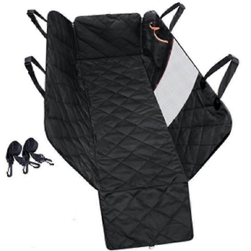 Housse De Siège Arrière Pour Animaux De Compagnie Pour Chiens - Hamac Pour Chien Standard Pour Voiture Avec Fenêtre En Maille - Protecteur De Siège Arrière Antidérapant Et Imperméable Pour Les Voyages-Orange Noir