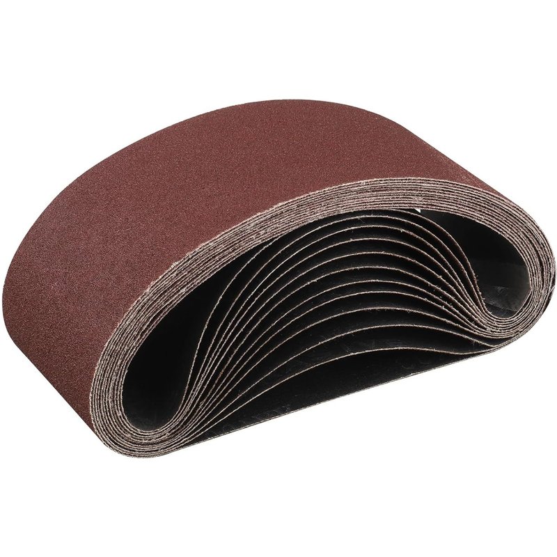 Bande Abrasive 75x 457 mm,12PCS 100 grain Ensemble de Bandes Abrasives