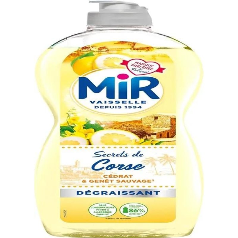 Mir Vaisselle - Secrets de Corse - Cédrat & Genêt Sauvage - 675ml