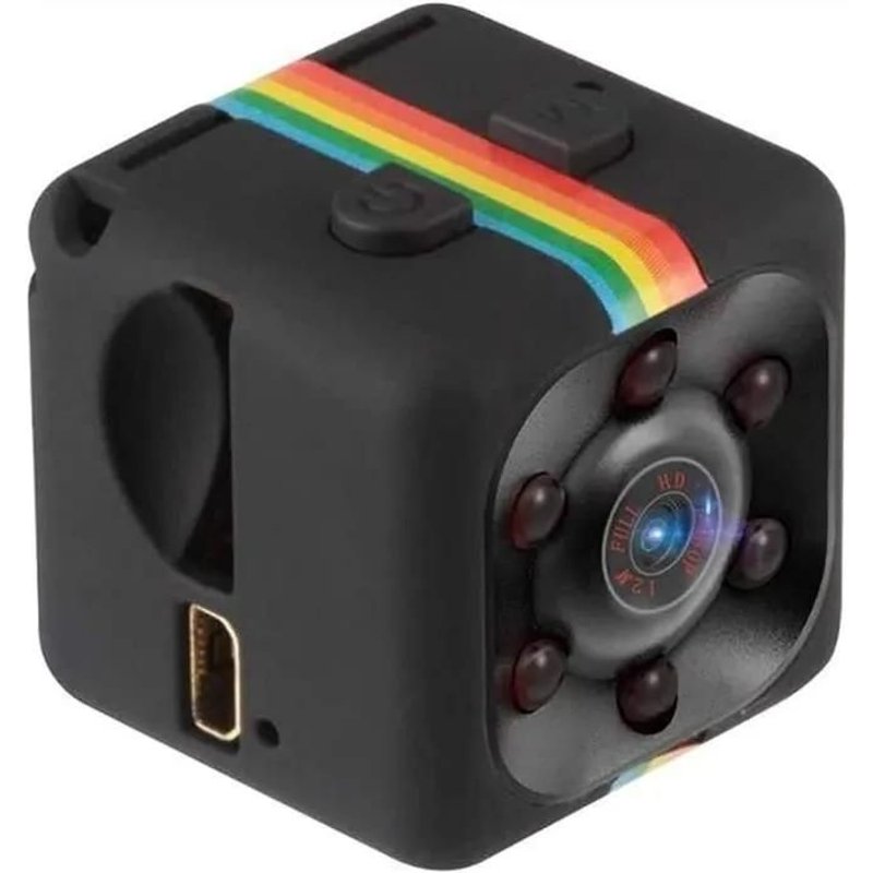Mini Caméra Espion Cachée - sans Fil - 1080P SQ11 HD - Vision Nocturne - Noir