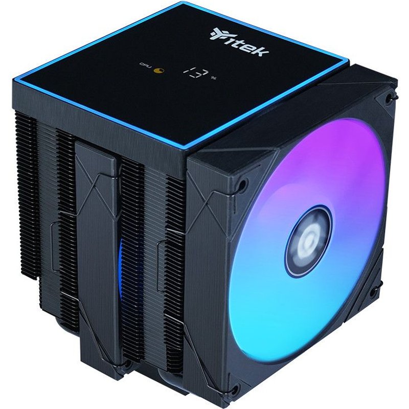 itek ICY-6HATP Processeur Refroidisseur hybride 12 cm Noir