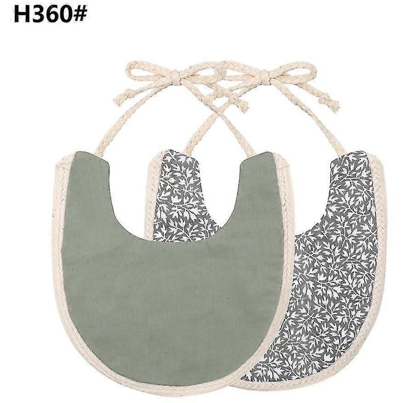 Bavoirs Réglables Pour Garçons Et Filles Tablier En Coton Respectueux De La Peau Pour L'alimentation Des Tout-Petits-H360