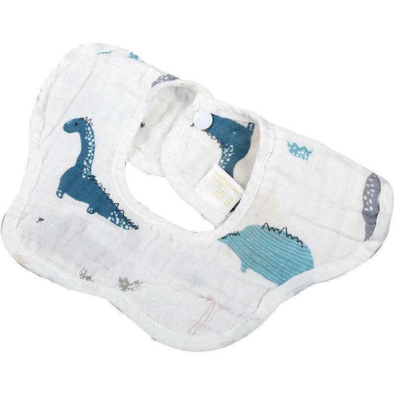Bavoir Bébé 360 Degrés Rotatif Quatre Couches Tissu Mince Été Bavoirs Pour Nourrissons-1