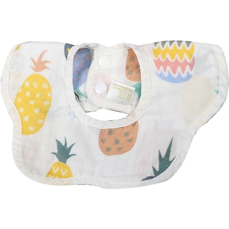 Bavoir Bébé 360 Degrés Rotatif Quatre Couches Tissu Mince Été Bavoirs Pour Nourrissons-7