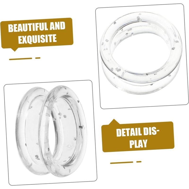 12 Pcs Silicone Dog Grooming Rings Soft Non-Slip Ergonomic Strong Bright Colors