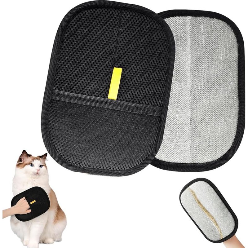 2 Pack Reusable Pet Grooming Gloves,Magnets For Pets,Cats,Dogs,Smooth And Healthy Fur,Anti-Static Gloves For Clothes