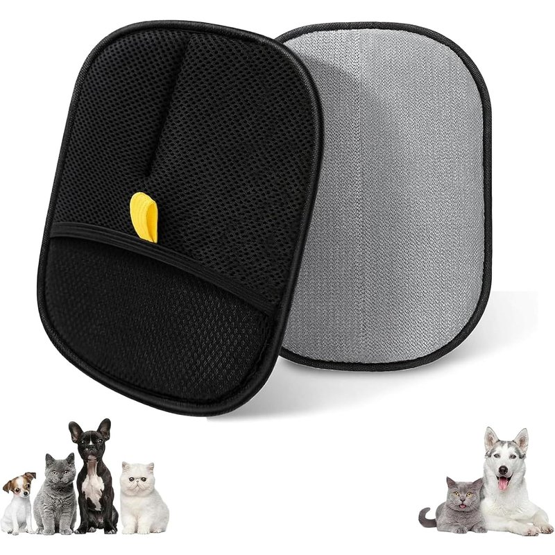Set Of 2 Improved Pet Hair Grooming Gloves,Reusable Dog Cat Grooming Glove,Cat Hair Removal Glove,Pet Hair Removal Glove,Washable Pet Hair Catcher