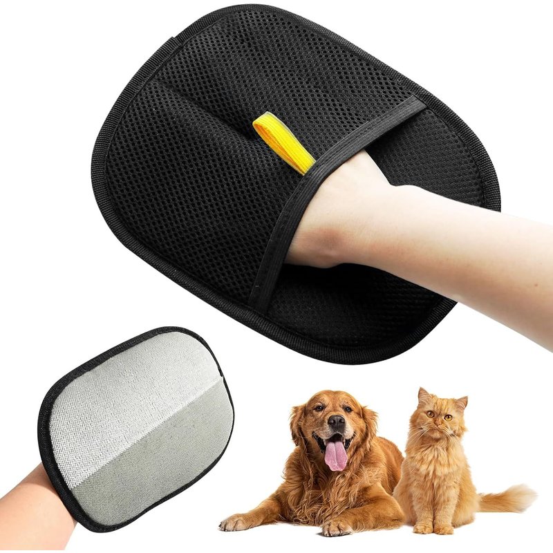 Double Sided Pet Grooming Gloves,Multipurpose Pet Hair Removal Gloves,Anti-Static Gloves For Dogs And Cats,For Washing