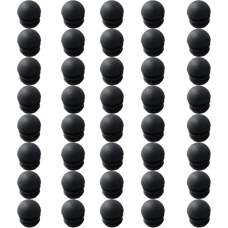 40 Pièces Bouchons Ronds en Plastique 16mm, Tampon de Chaise, Pied de Chaise Protection, Bouchon Tube Rond, Embout Bouchon pour Tube de Chaise de Rond, pour Pieds de Table, Chaise, Meuble