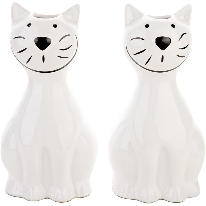 Saturateur Chat lot de 2 Blanc