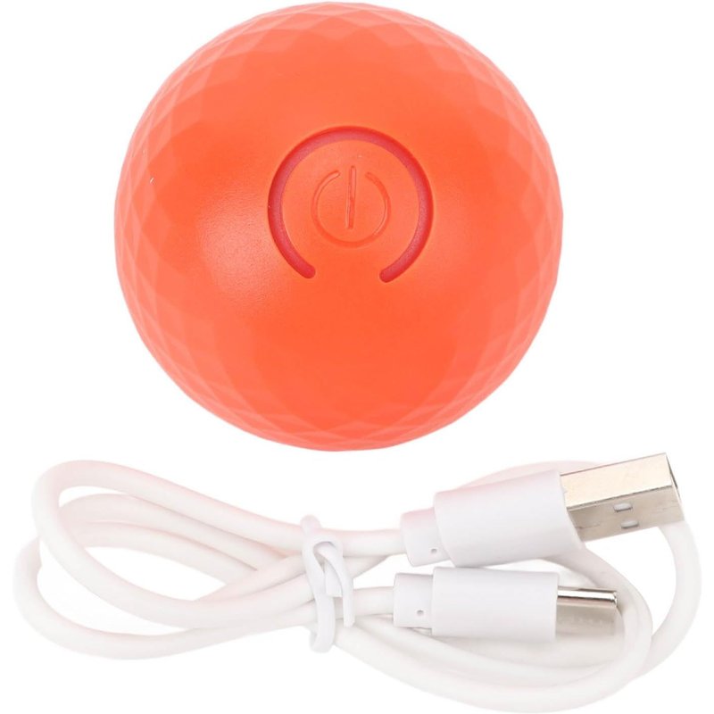Jouets Interactifs Pour Chiens,Balle À Roulement Automatique Activée Par Le Mouvement,Pour Petits,Moyens Et Grands Chiens (Orange