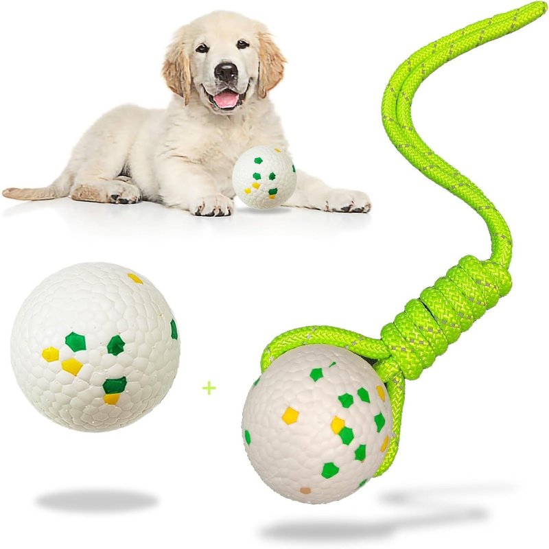 Lot De 2 Balles Robustes Pour Chien-Jouet Durable Pour Mâcher Fort-Balle De Tennis De Qualité Supérieure Pour Chiens De Grande,Moyenne Et Petite Taille-Idéal Pour Chiots Et Chiens Actifs
