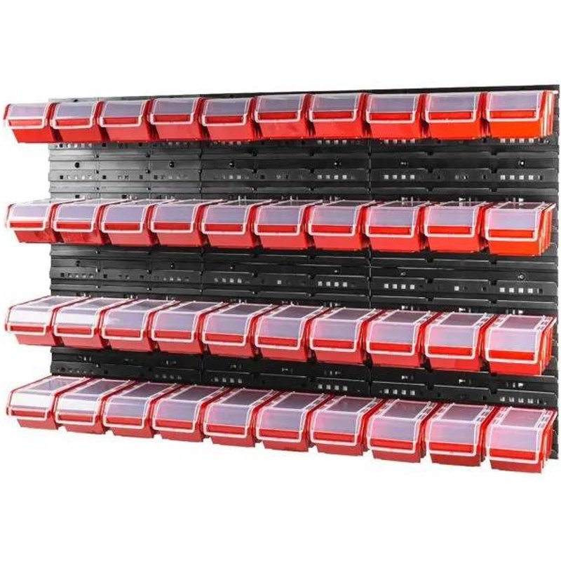 Planche à outils établi mural 120 x 80 cm + 40 plateaux