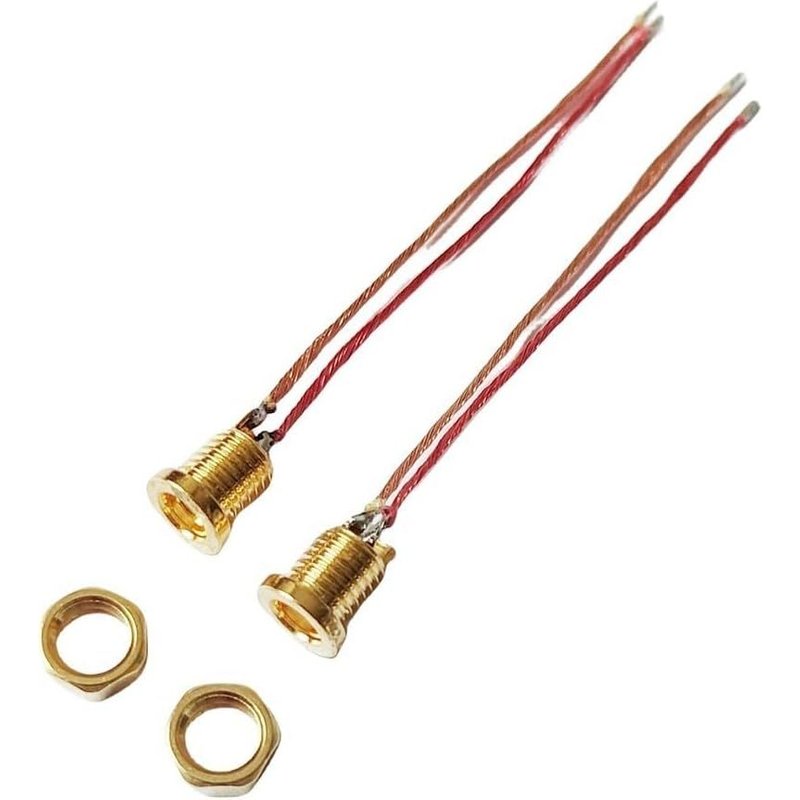 MMCX Female Solder Connector with Screw Wire,Audio Jack Adapter,Mounting Pin with Cable Compatible with Headphone Replacement for Headphones,Headphone Cable Adapter (Version