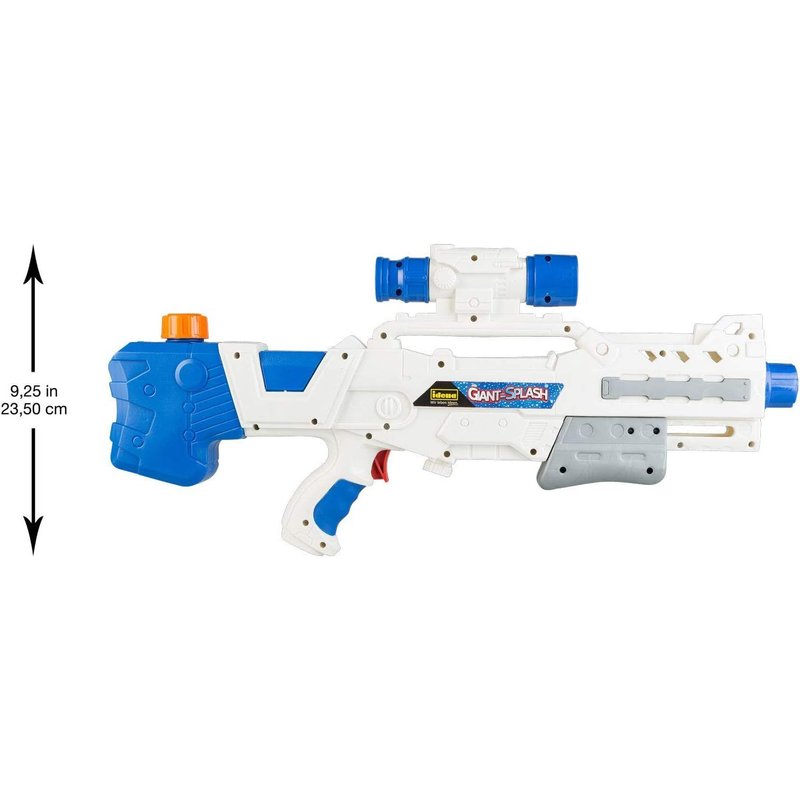 Water Blaster ""Giant-Splash"", Pistolet À Eau Pour Enfants, Avec Fonction Pompe, Hauteur 51 Cm Environ, Blanc, Idéal Pour Les Vacances, À La Plage Ou À La Piscine