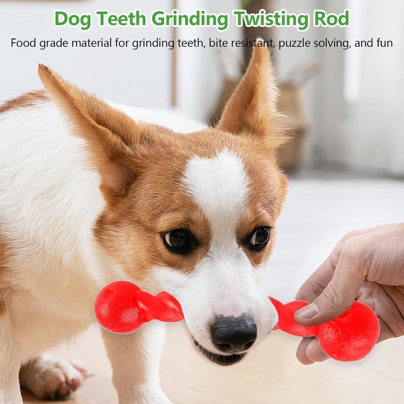 Lot De 2 Jouets À Lancer Pour Chien-En Caoutchouc-Spirale-Durable-Jouet À Lancer-Jouet À Mâcher Pour Chien-Soin Buccal Pour Petits,Moyens Et Grands Chiens