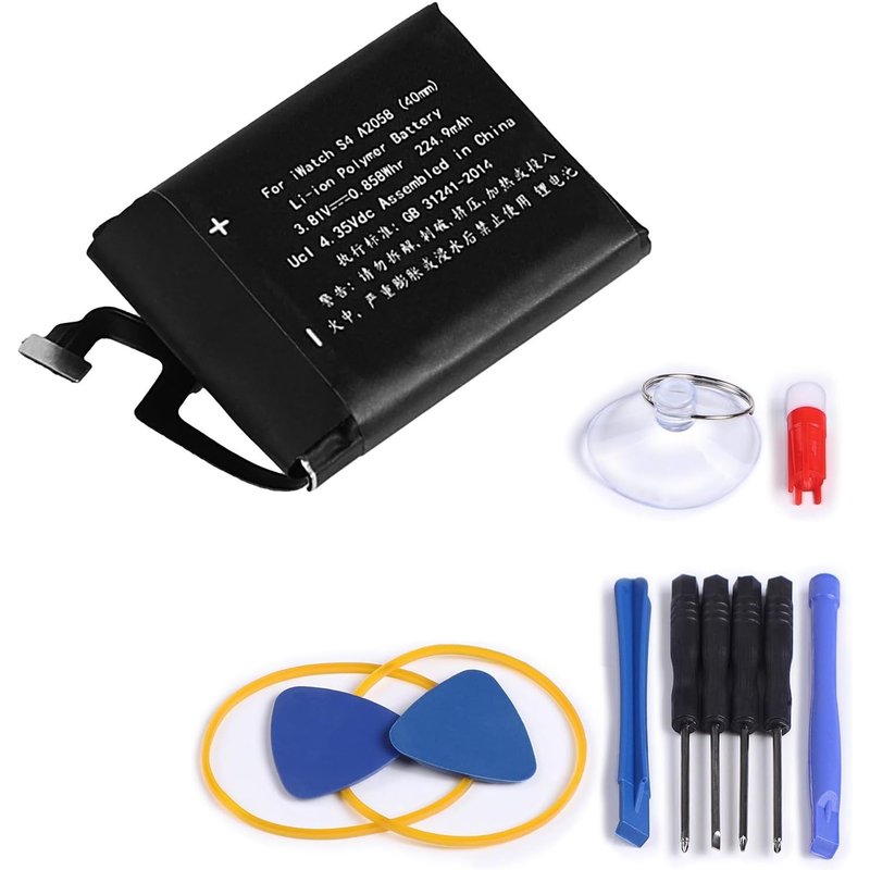HEUE-Batterie A2058 Compatible Avec Apple Iwatch Watch Series 4 S4 40 Mm A1975 A1977 A2007 A2007 Batterie Rechargeable Li-Ion Li-Polymer 3,81 V 224,9 Mah (S4-40Mm-A2058)
