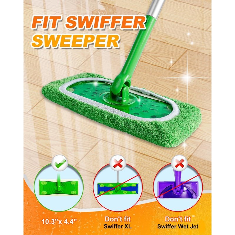 12 Chiffons s Compatibles avec Swiffer Sweeper