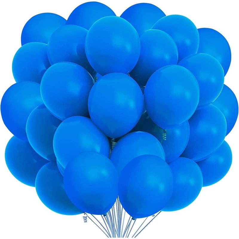 50 PiĂšces Ballon Bleu 30 Cm/12 Pouces Ballon Latex Bleu Avec Ruban Pour FĂȘte D'anniversaire CĂ©lĂ©bration Mariage Baby Shower DĂ©corations