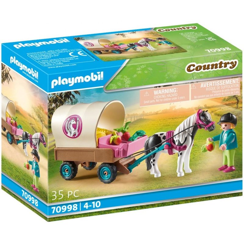 Playmobil 70998 - Carriole enfant et poney