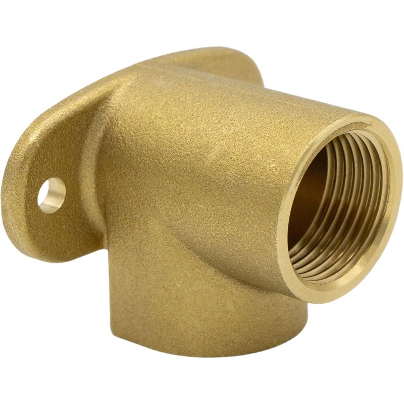 Plaque murale 16386,1/2"",angle mural 90°,laiton,30 bar