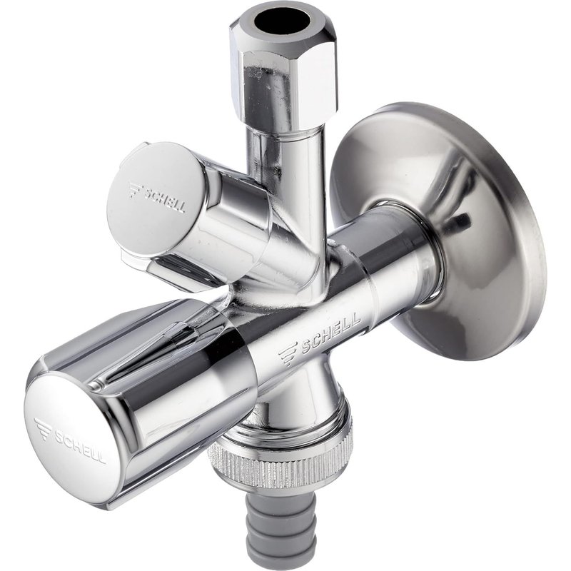 Robinet d'arrĂȘt Ă©querre DN 15 Raccordement avec joint intĂ©grĂ© (ASAG) (Import Allemagne)