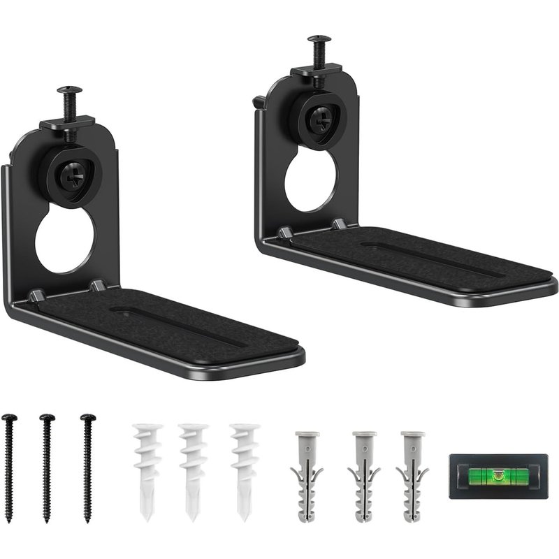 Ev5013B Support Mural Universel Pour La Plupart Des Barres De Son Jusqu'À 6,8 Kg, Support De Barre De Son Avec Une Profondeur De 116 Mm, Réglable En Hauteur, Antidérapant, Design Breveté