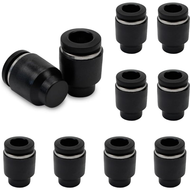 10 pièces 12mm Tuyau OD Raccord pneumatique à emboîtement Capuchon Raccord (PPF12)
