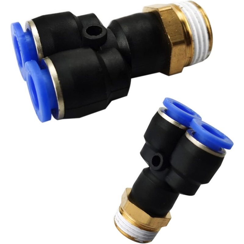 Raccord pneumatique en Y 1/8""-6 mm IQS-Raccord en Y-Pièce en T pour air comprimé