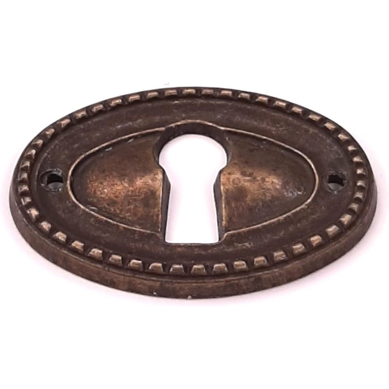 2 x Key Entry 26 x 37 mm Antique Bronze Finish