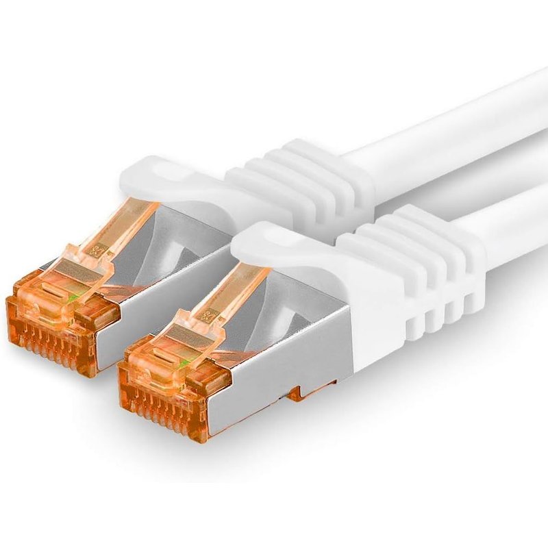Cat7 Cat 7 10GB/s SFTP Network Cable 1x 1.5m RJ45 Ethernet LAN DSL Router Modem-White