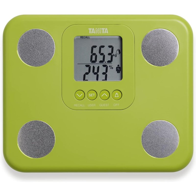 Bc-730 Moniteur De Composition Corporelle Léger Et Compact À Balayage Interne Affichage Facile À Lire 9 Mesures Vert