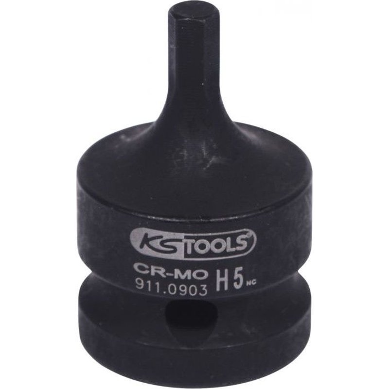 Douille tournevis Ă chocs 6 pans 1/2??, 5 mm 911.0903 - KS Tools