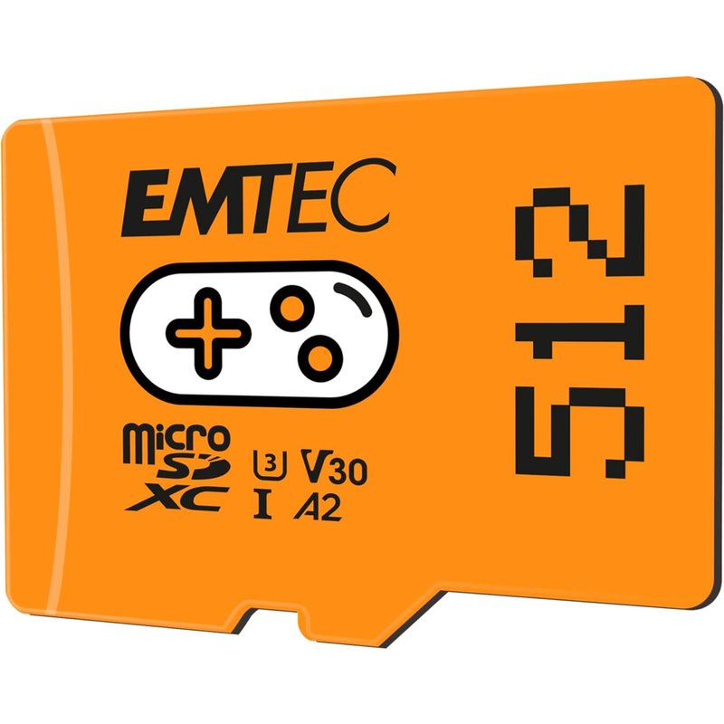 Carte Mémoire Microsd 512Gb - Augmentez La Mémoire De Vos Consoles, Smartphones Et Tablettes - Plus De Stockage De Jeux Et Vidéos - Ecmsdm512Gxcu3G - Collection Gaming - Orange