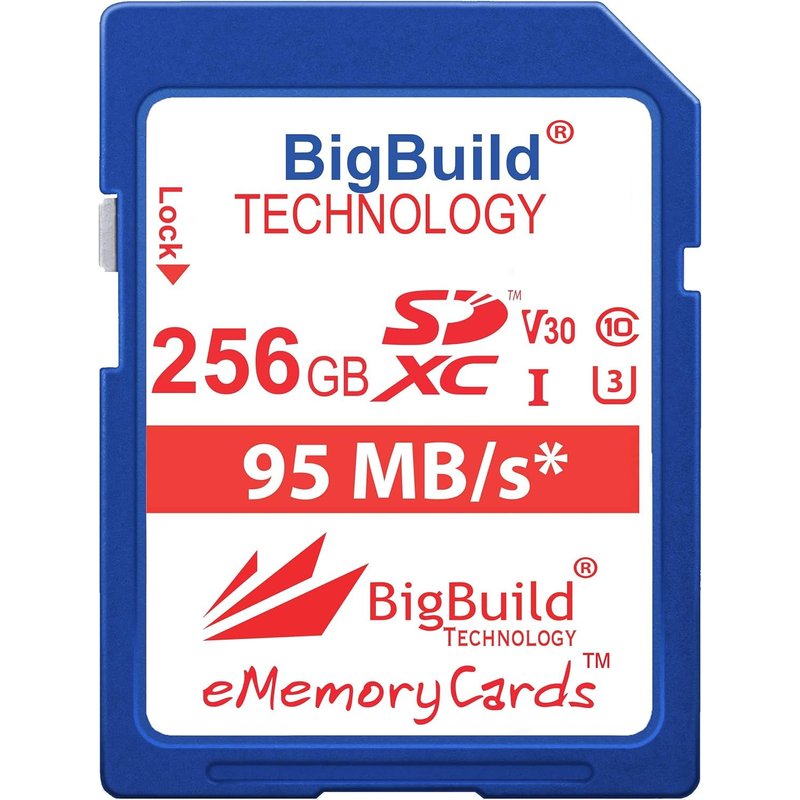 Carte Mémoire Sdxc U3 256Gb Pour Canon Eos R8, R100, C80 Caméras