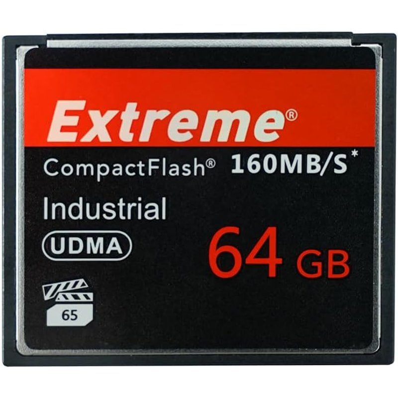 Extreme Carte Mémoire Flash Compacte 64 Go Cf Haute Vitesse Pour Photographe Professionnel, Vidéaste, Amateur