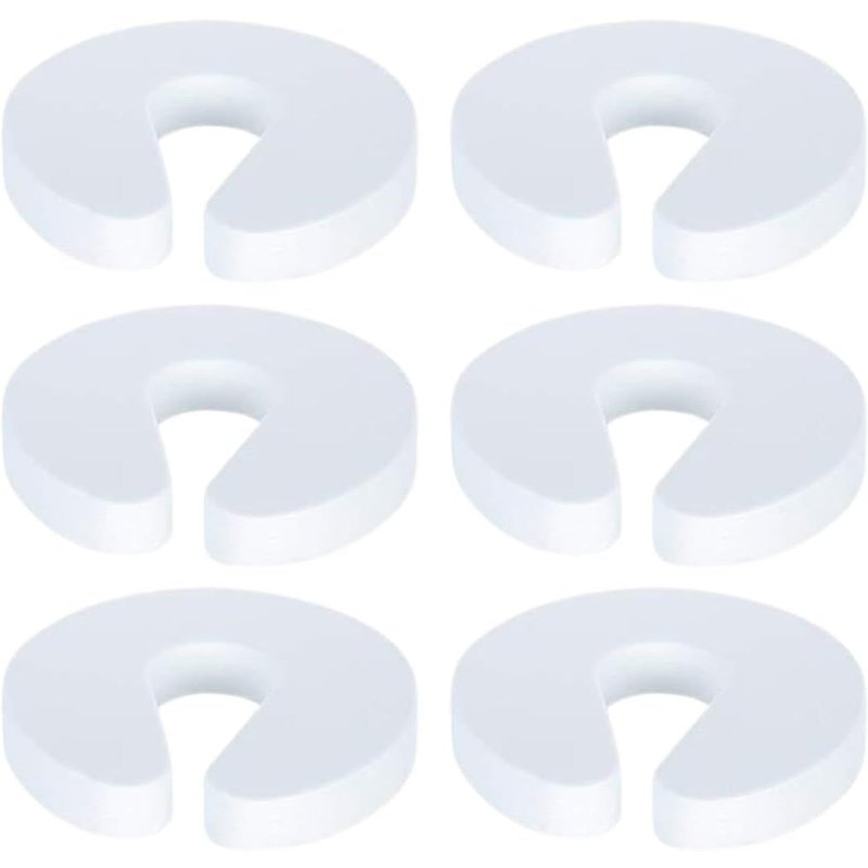 Lot De 6 Butoirs De Porte En Mousse Blanche Pour Éviter Les Blessures Et Les Pincements Protection Des Doigts Pour Bébé Et Enfants