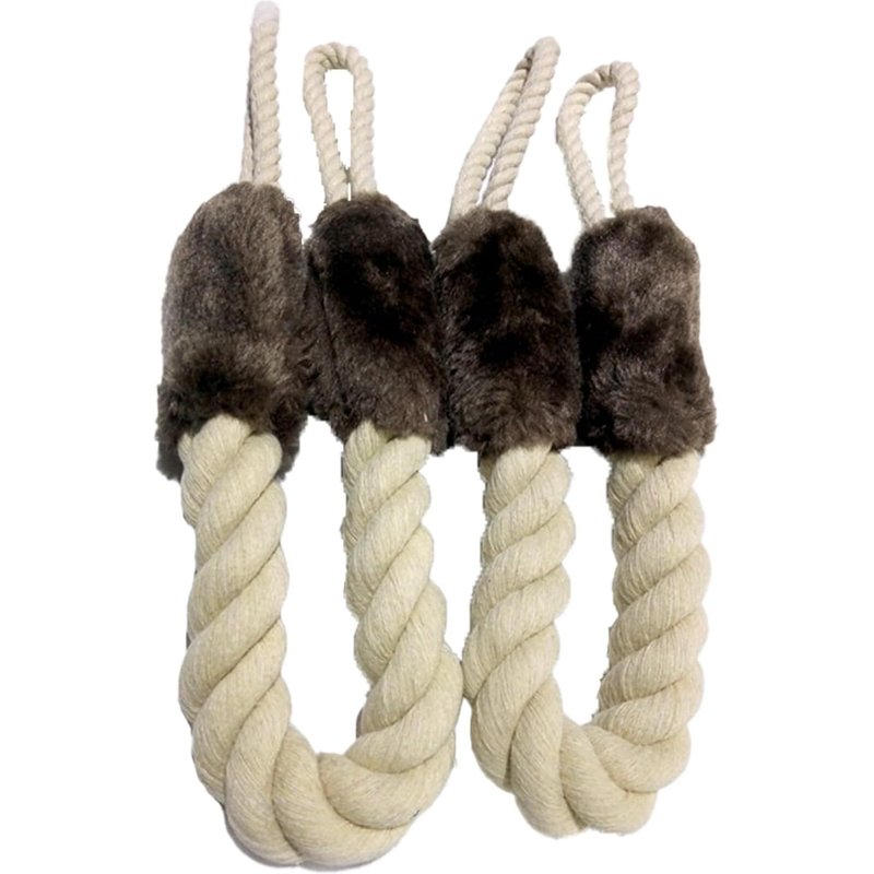 Lot De 2 Butoirs De Porte En Coton-Protection Anti-Pincement-Pour Animal De Compagnie Et Bébé-Marron