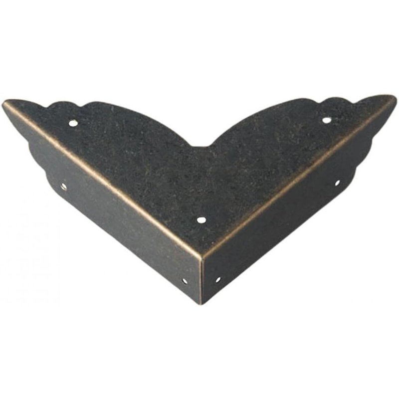 Lot De 12 Protections D'angle En Métal Pour Coins De Meubles Noir