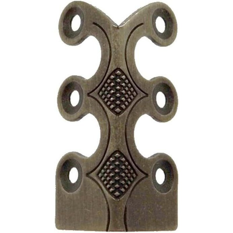 Lot de 6 protections d'angle pour plinthe en fer,protection d'angle vintage en métal (bronze)