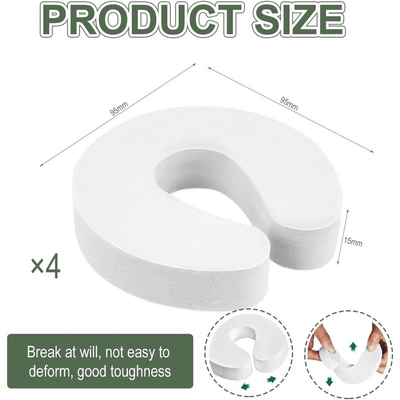 4pcs Bloc Porte Sécurité Bébé,Anti Pincement Protection,Bloque-Porte Anti Pincement,Amortisseur Bloque Porte,Doigts Anti-Pincement Bloc Porte Securite Fenetre Bebe Bloque-Porte Foam