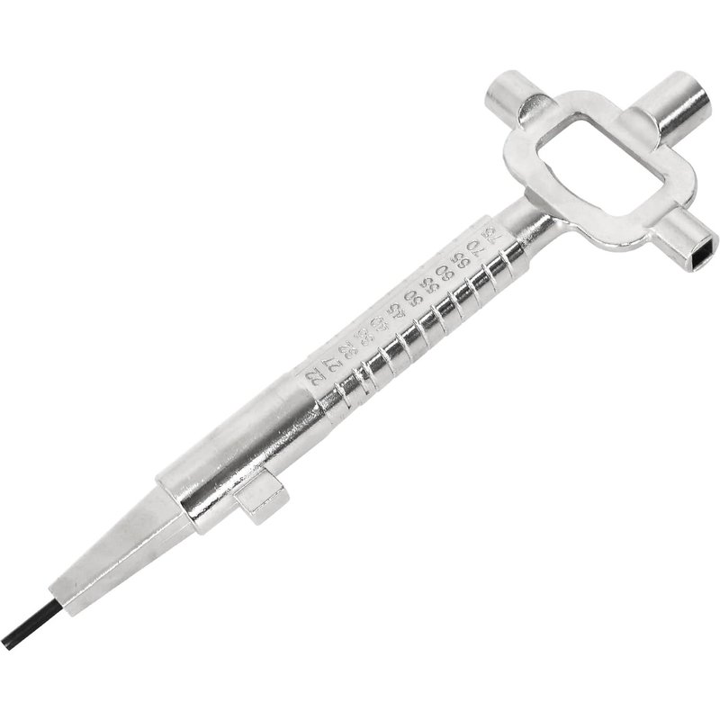 Clé De Construction Universelle,Clé Architecte En Alliage De Zinc,6 En 1 Clé D'Achitecte Clef Carré 6/7/8 Mm Clé Allen Avec Graduation,Multifonction Clé D'Architecte En Métal