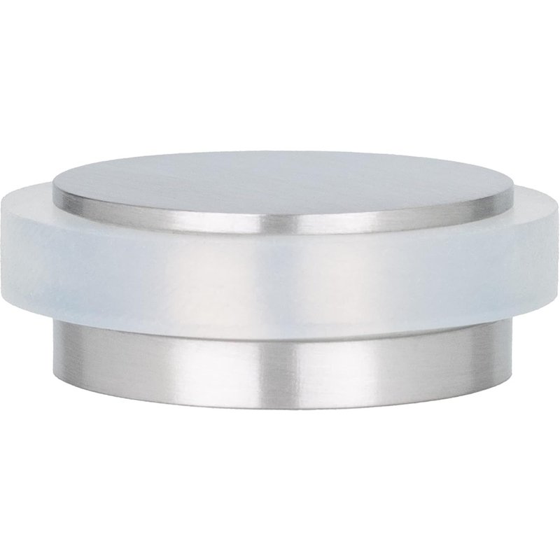 Mini Butée De Porte Adhésive 35x 12 mm Caoutchouc Blanc En Silicone Naturel Acier inoxydable Finition Fixation Simple 100% fonctionnel Mod. I-140
