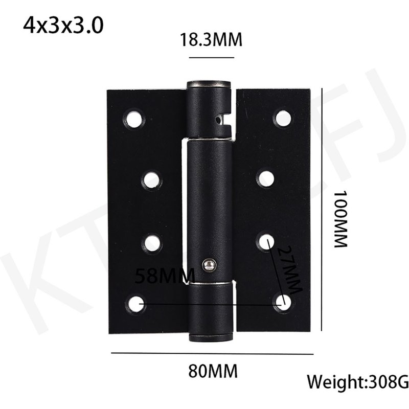 4inch-Noir - Charnière De Positionnement Hydraulique En Acier Inoxydable