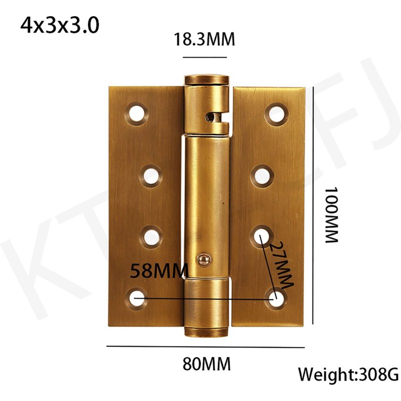 4inch-Lrass - Charnière De Positionnement Hydraulique En Acier Inoxydable