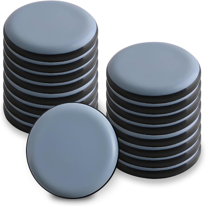 16 X Ptfe Teflon Sliding Pads For Heavy Furniture And Round Chairs 30 Mm Self Adhesive Table Leg Protector Wedge Furniture Floor Smooth Parquet Tiles Noise Reduction