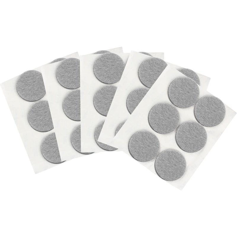 30 x Felt Pads - Furniture Pads - Can be Used for Furniture, Tables and Chairs. Better Protection of Furniture and Floors, Silent and Shockproof (Grey)