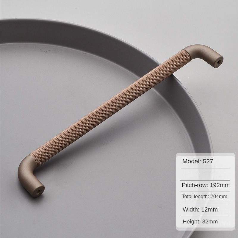 527-192 Mm-Brun - Poignées Moletées Pour Tiroirs De Cuisine, Style Industriel Américain, Pour Meubles, Garde-Robe, Chaussures