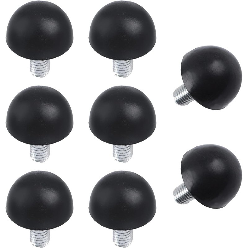 Set of 8 Adjustable Screw Leveler M8 Plastic Furniture Leveler Stainless Steel Furniture Leveler for Table Chair Legs