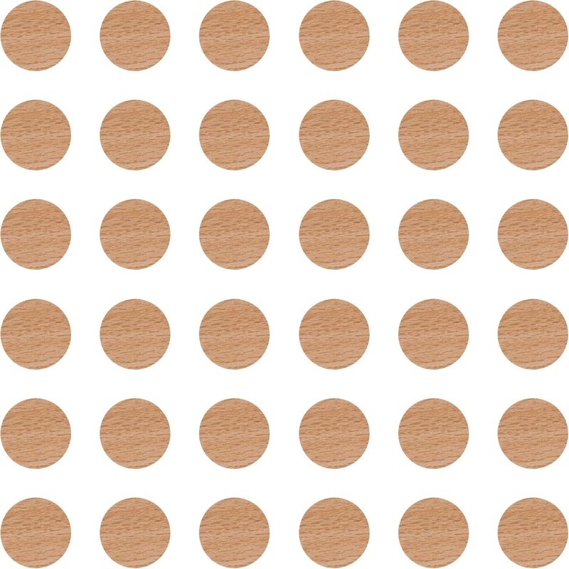 36 x Self-Adhesive Screw Covers Diameter 25 mm Protection Hole Shutter Furniture Table Chair Home Beech